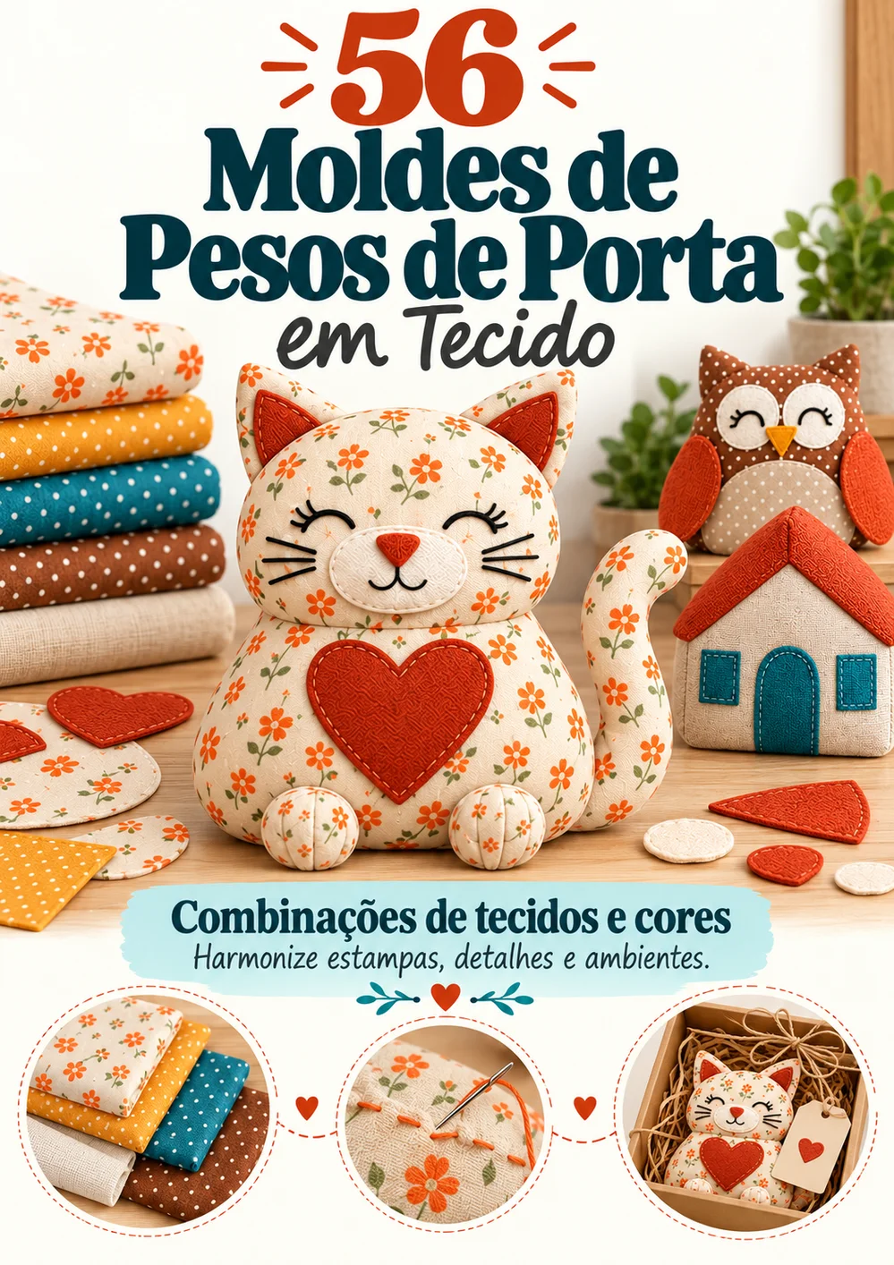 Capa do complemento Combinações de tecidos e cores