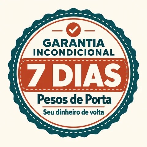 Garantia incondicional de 7 dias da Coleção de Pesos de Porta