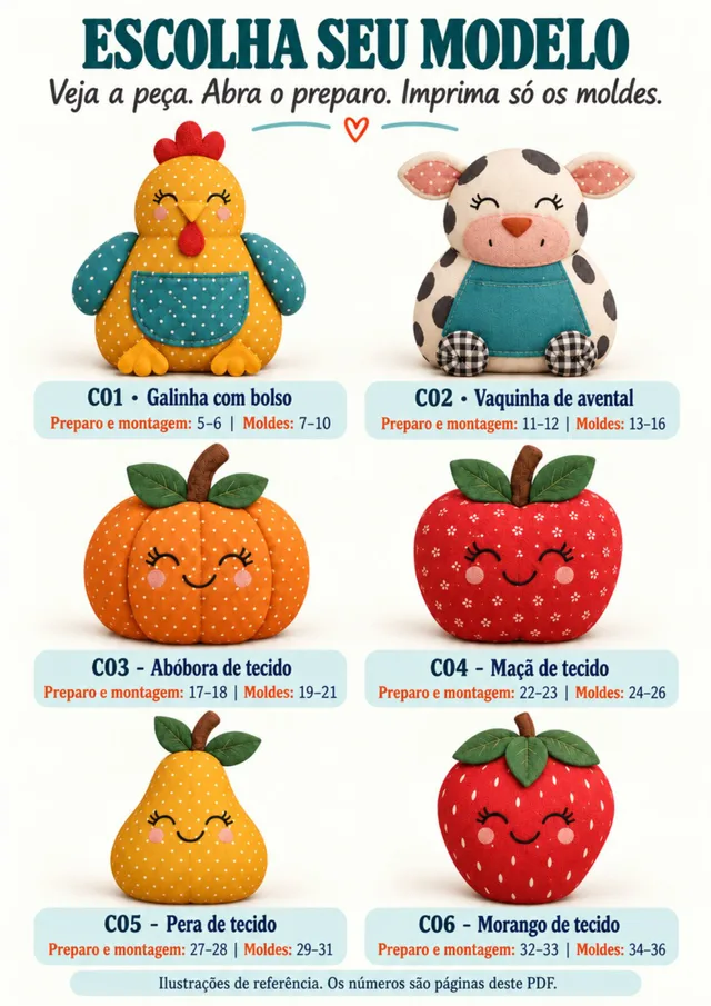 Catálogo visual da coleção para cozinha